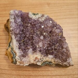 Raw Amethyst crystal cluster geode